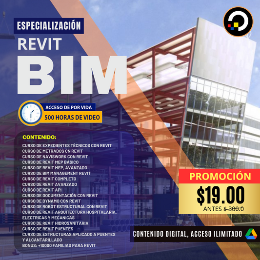 ESPECIALIZACIÓN REVIT + BIM CURSOS