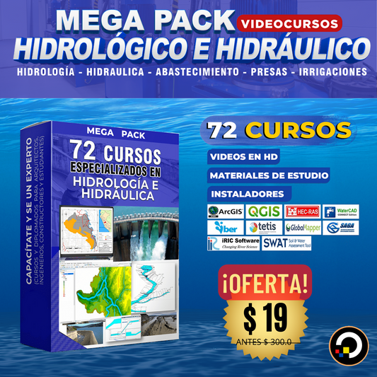 MEGA PACK HIDROLÓGICO E HIDRÁULICO - CURSOS ESPECIALIADOS