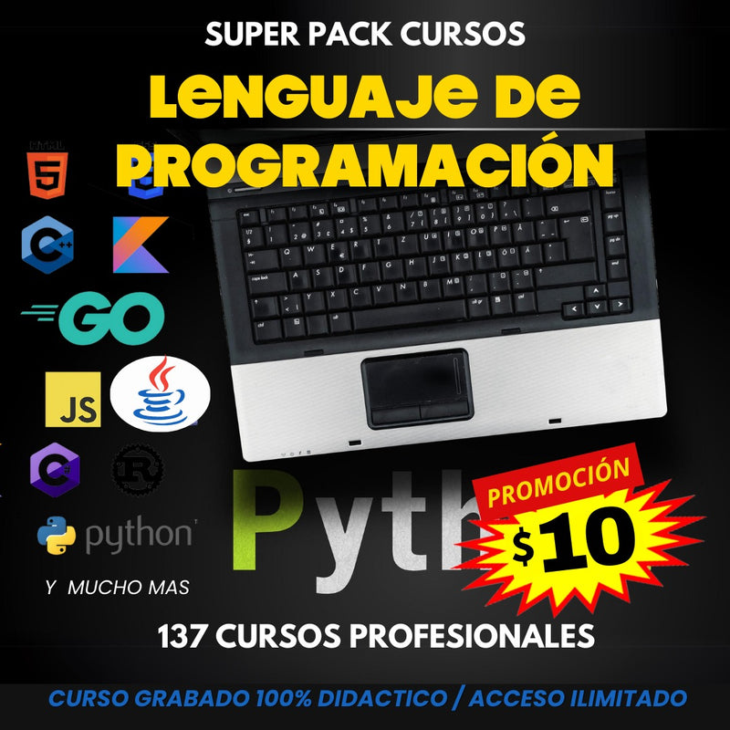 MEGA PACK 4 X 1 PROGRAMACION + IA + MACHINE LEANING